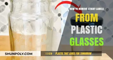 Effortless Tips to Remove Sticky Labels from Plastic Glasses