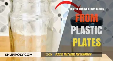 Effortless Ways to Remove Sticky Labels from Plastic Plates