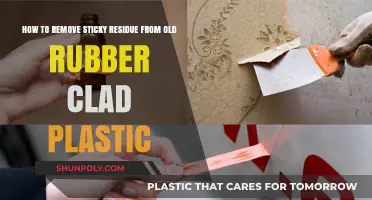 Effective Ways to Remove Sticky Residue from Rubber-Clad Plastic Surfaces