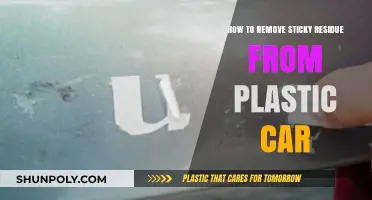 Effective Ways to Remove Sticky Residue from Your Plastic Car Surfaces