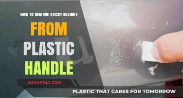Effective Ways to Remove Sticky Residue from Plastic Handles Easily