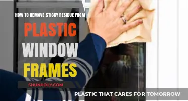 Effective Ways to Clean Sticky Residue from Plastic Window Frames