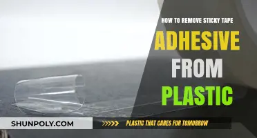 Effective Ways to Remove Sticky Tape Adhesive from Plastic Surfaces