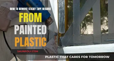 Removing Tape Residue from Painted Plastic: Effective Strategies