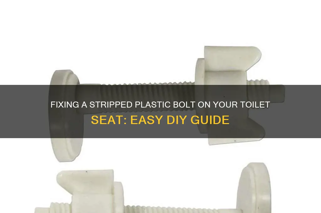 how to remove stripped plastic bolt toilet seat