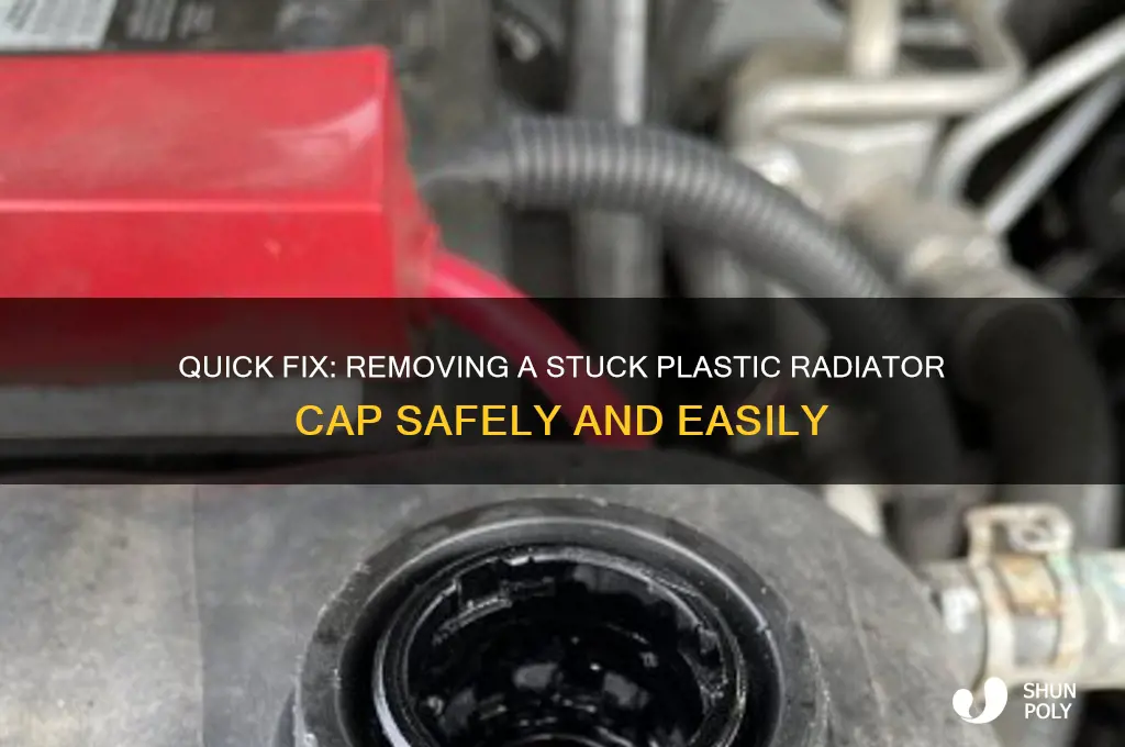 how to remove stuck plastic radiator cap