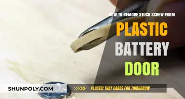 Efficiently Remove Stuck Screws from Plastic Battery Doors: A Step-by-Step Guide