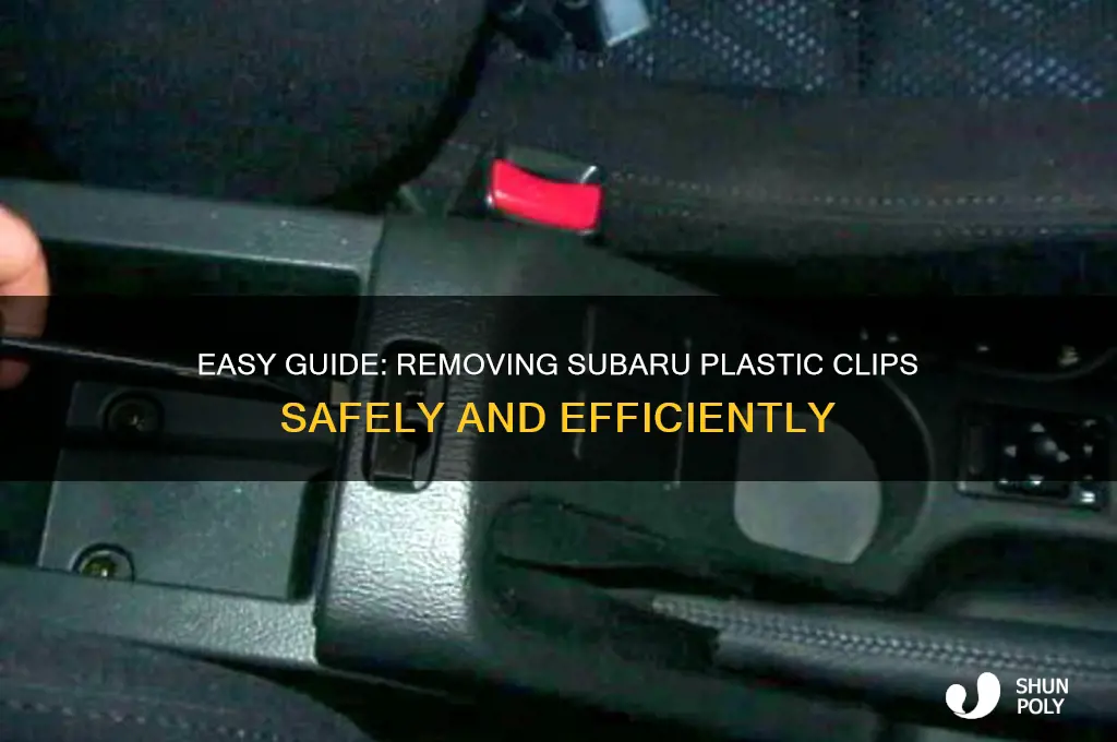 how to remove subaru plastic clips