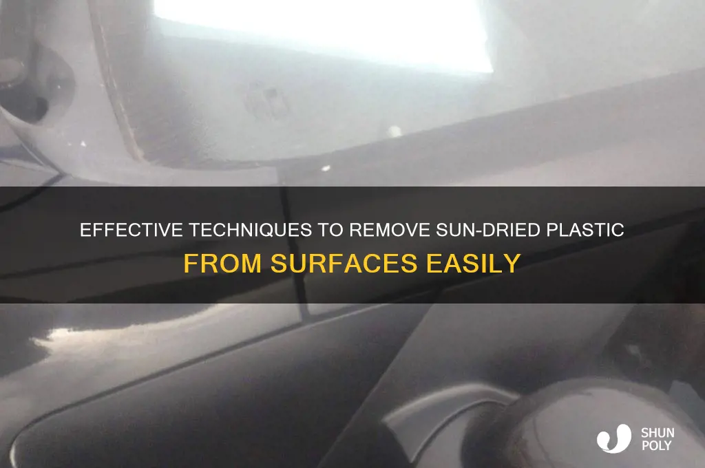 how to remove sun dried plastic