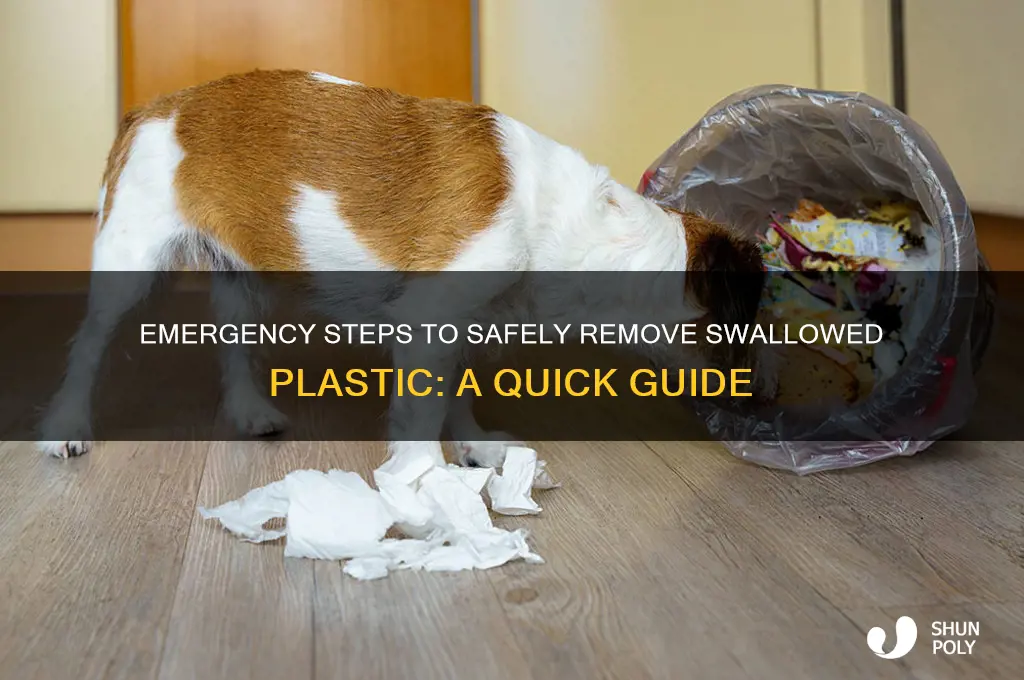 how to remove swallowed plastic