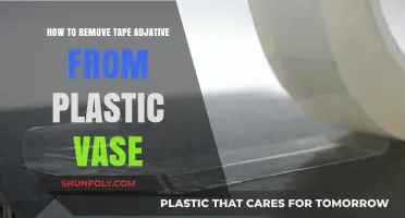 Easy Steps to Remove Tape Adhesive from Plastic Vases