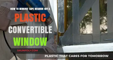 Effective Ways to Remove Tape Residue from Plastic Convertible Windows