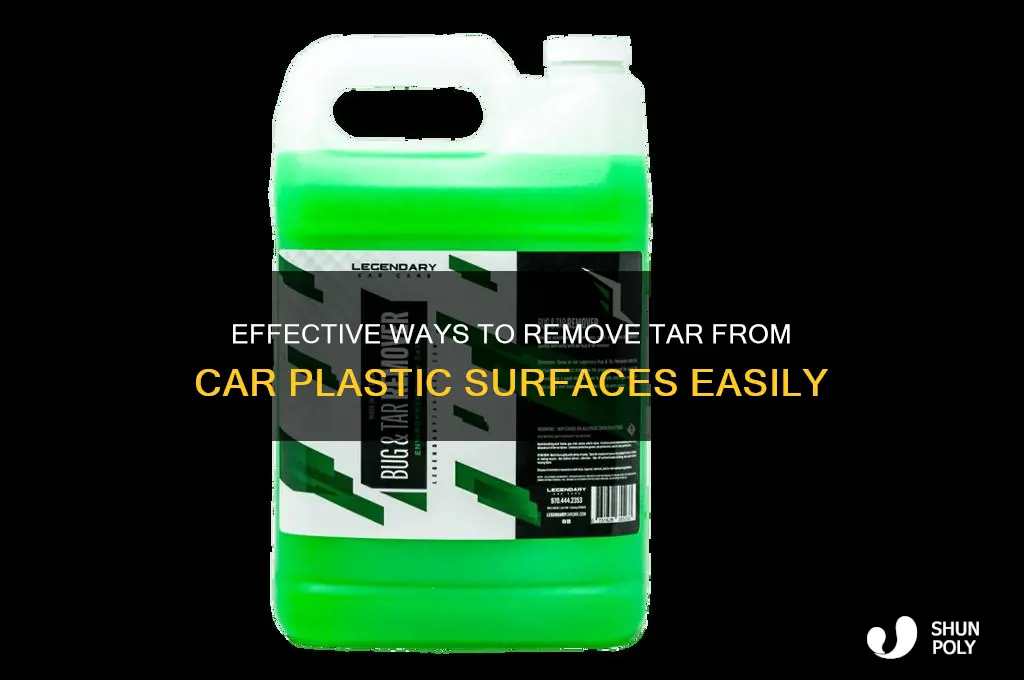 how to remove tar from car plastic