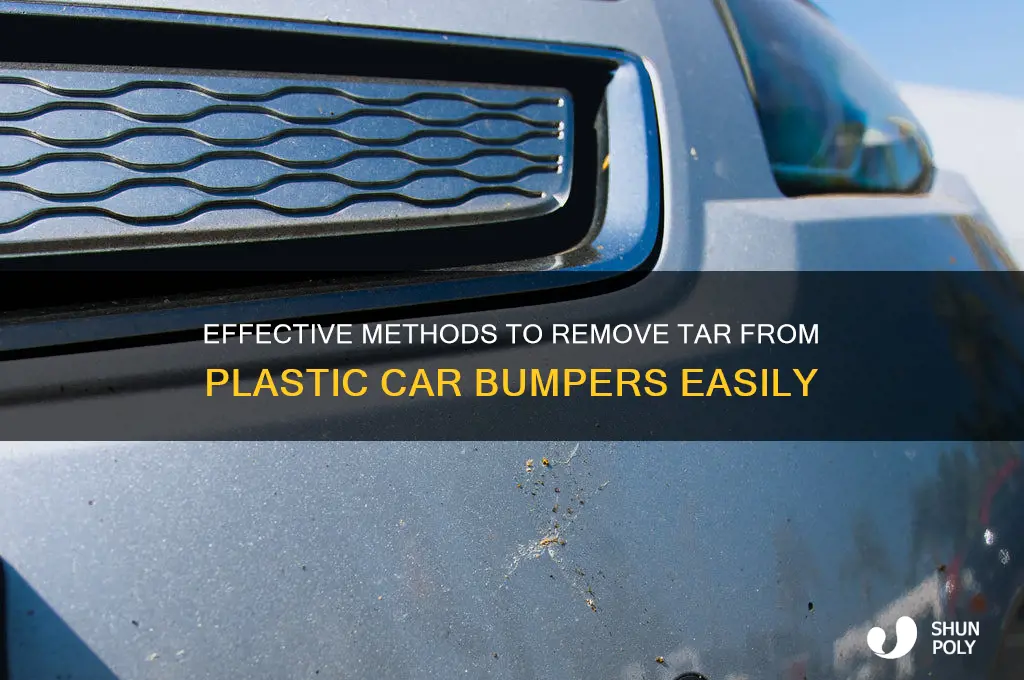 how to remove tar from plastic bumper