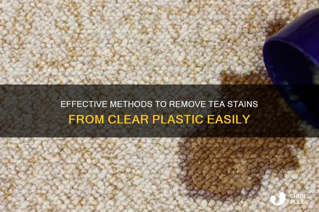 how to remove tea stains from clear plastic