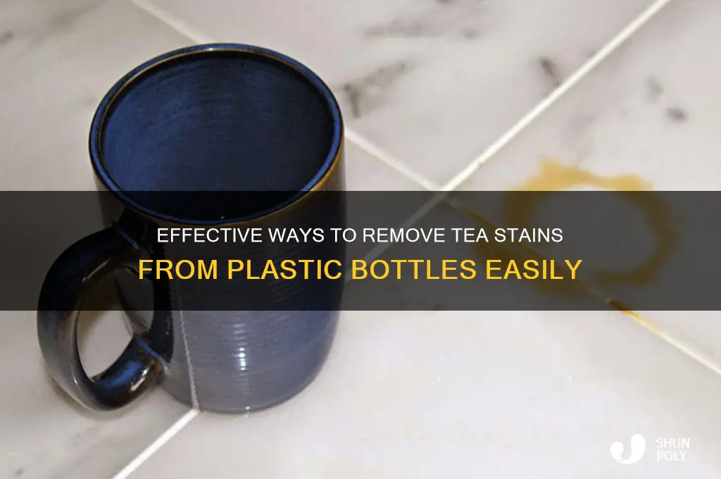 how to remove tea stains from plastic bottle