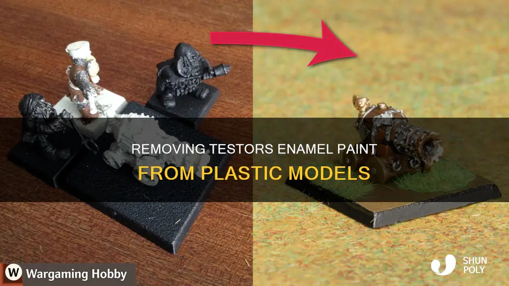 how to remove testors enamel paint from plastic models