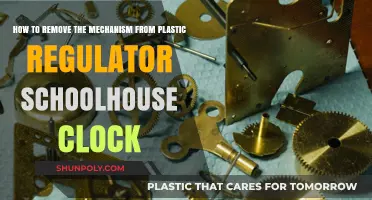 Removing the Mechanism from a Plastic Regulator Schoolhouse Clock