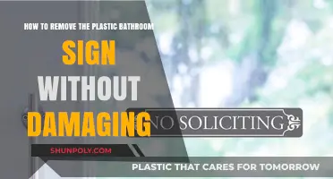 Safely Removing Plastic Bathroom Signs: Damage-Free Tips and Tricks
