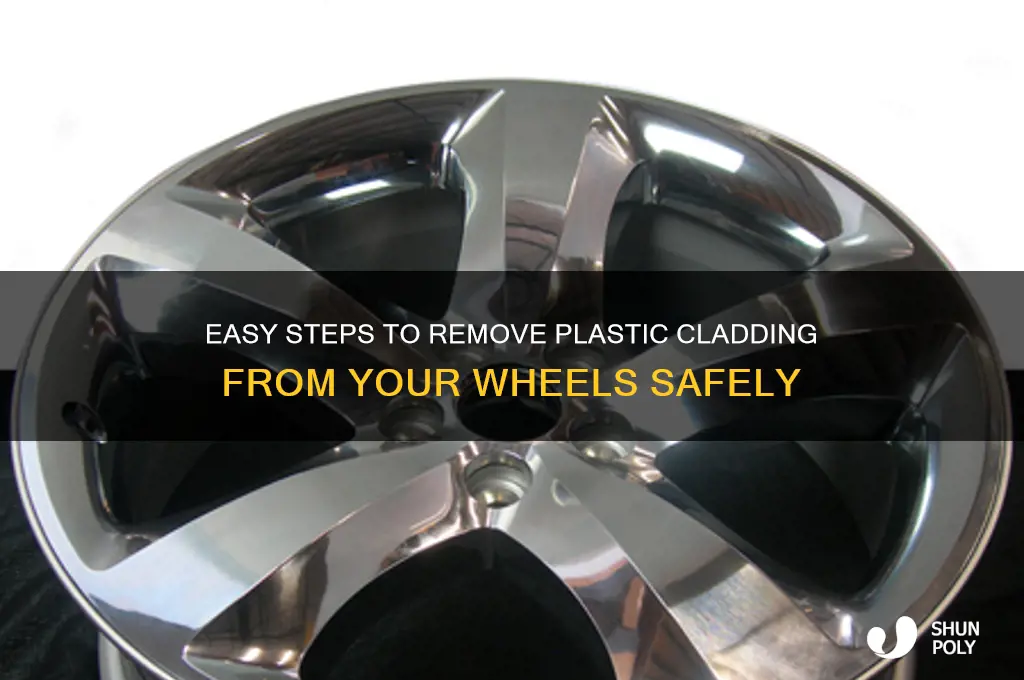 how to remove the plastic cladding from a wheels