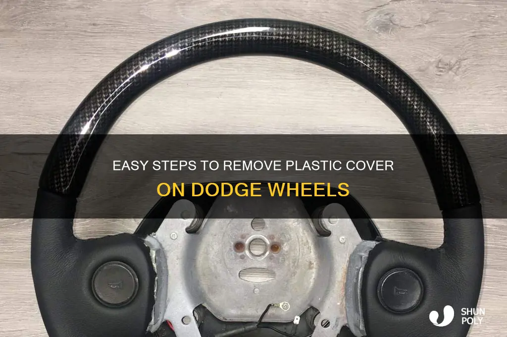 how to remove the plastic cover on dodge wheels
