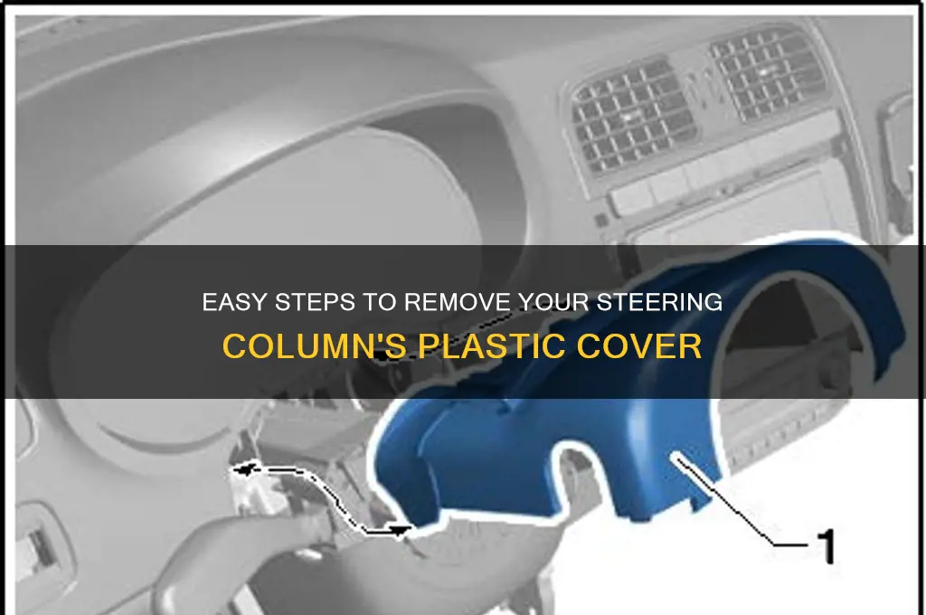 how to remove the plastic cover on the steering column