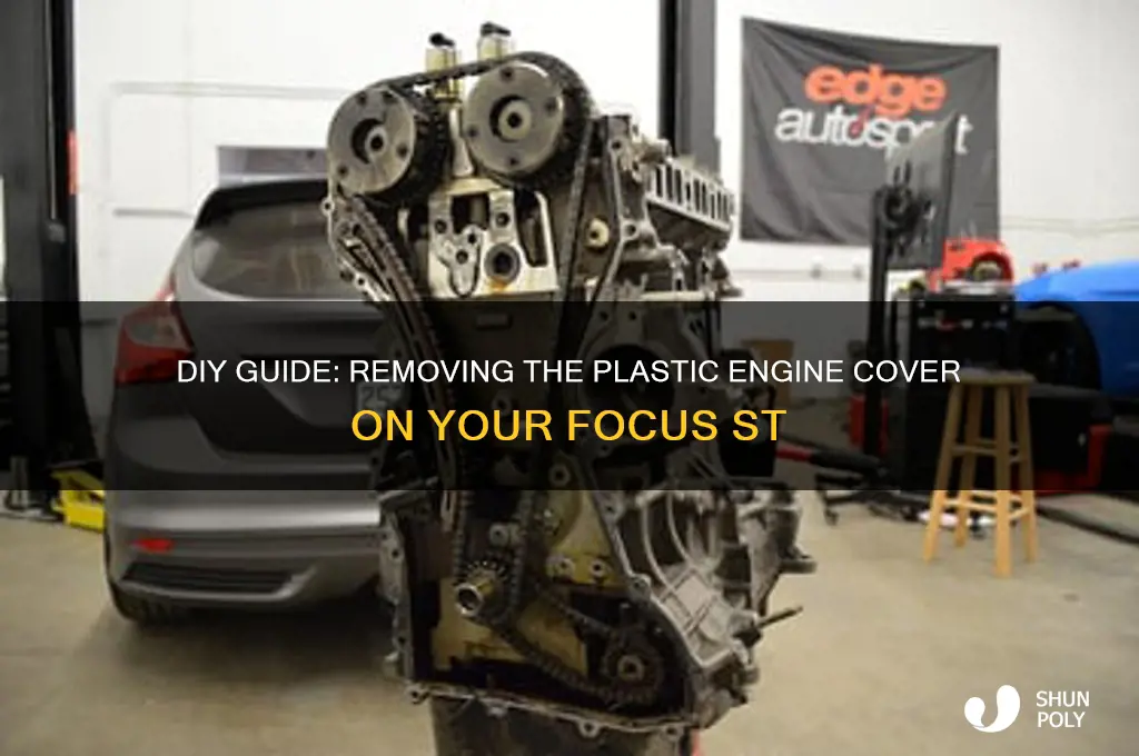 how to remove the plastic engine cover focus st