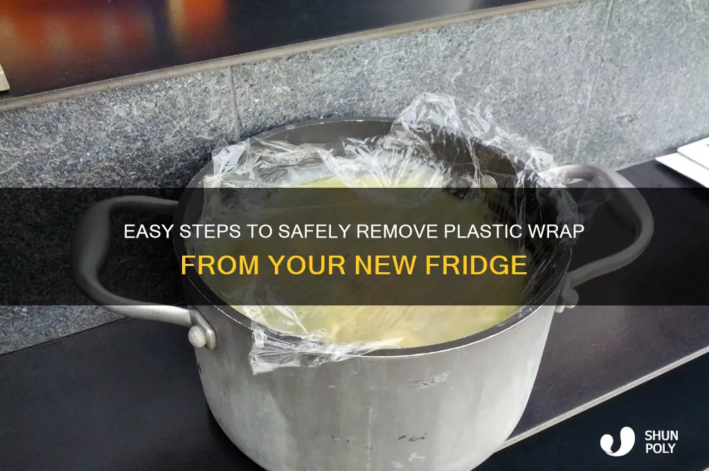 how to remove the plastic from a new refrigerator
