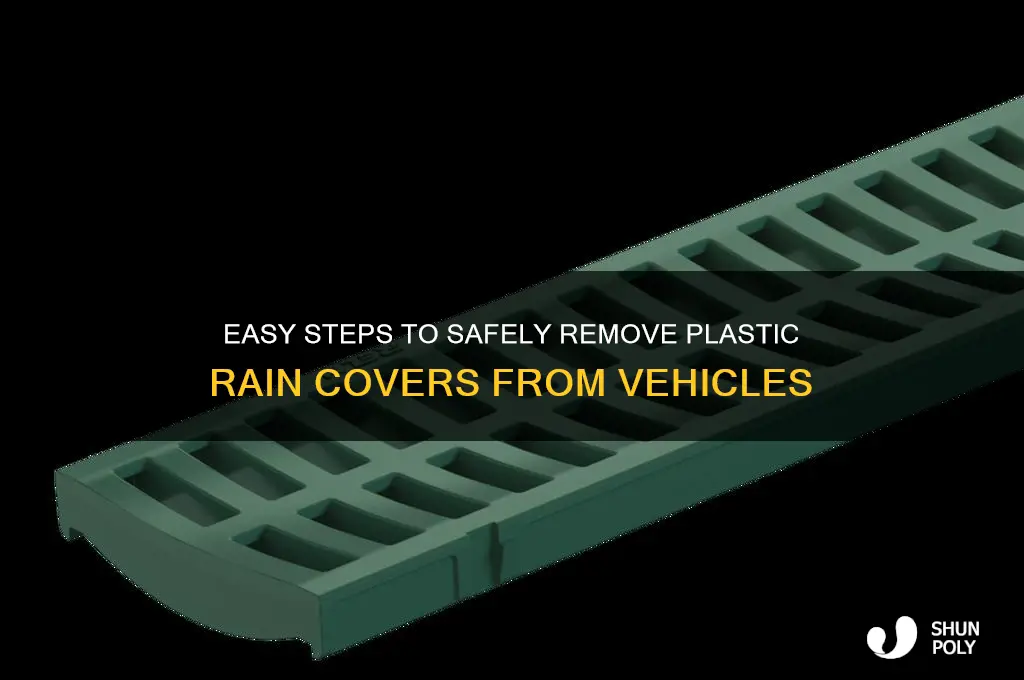 how to remove the plastic rain covers on vehicles