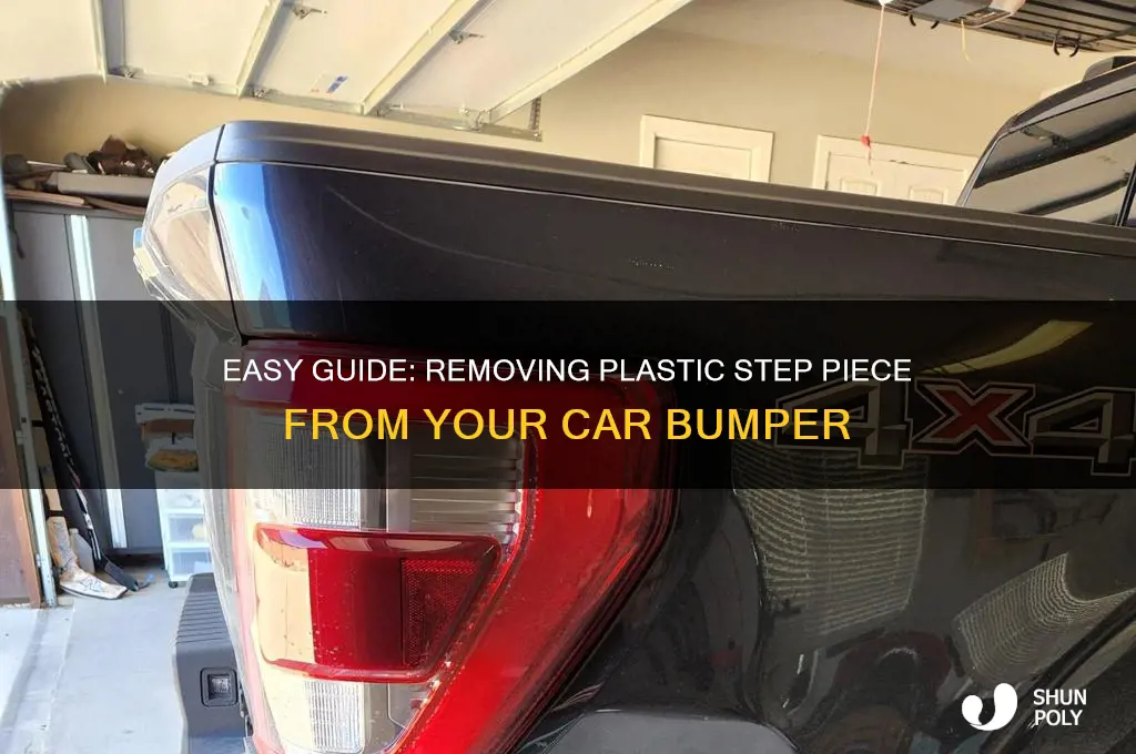 how to remove the plastic step piece on a bumper