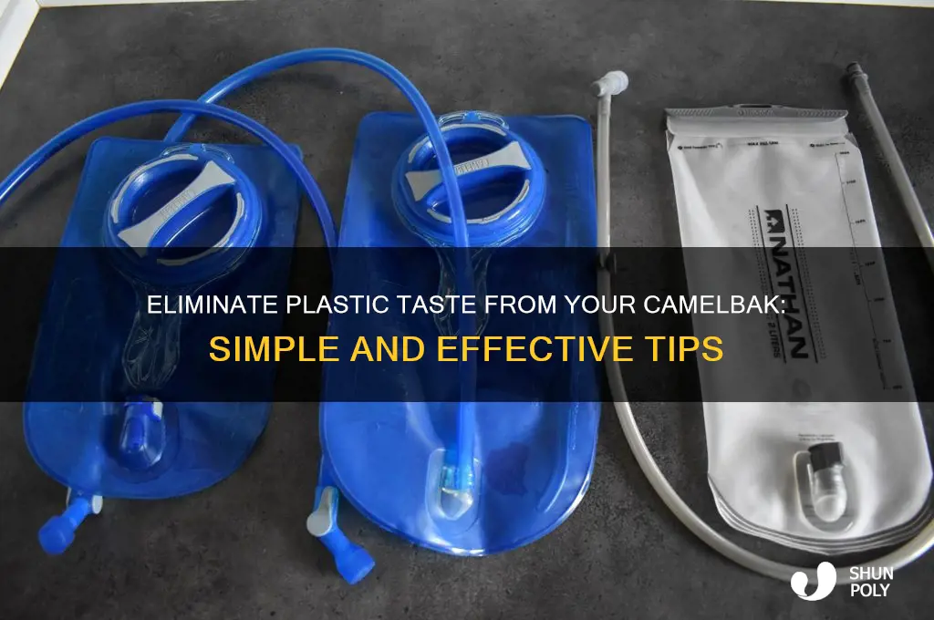 how to remove the plastic taste from a camelbak