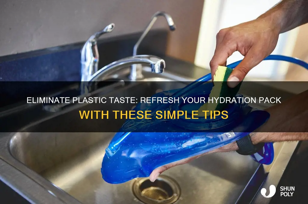 how to remove the plastic taste from a hydration pack
