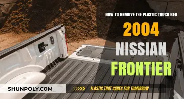 Removing the Plastic Bed Liner on a 2004 Nissan Frontier