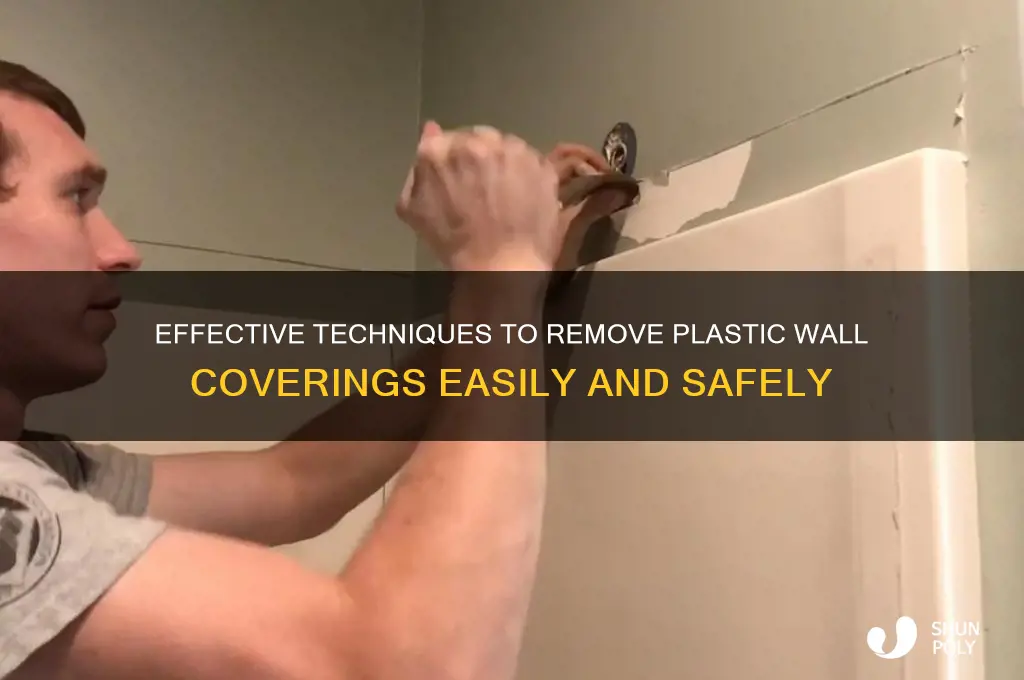how to remove the plastice from the walls