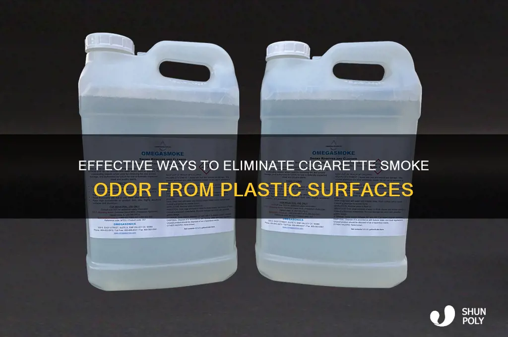 how to remove the smell of cigarette smoke from plastic