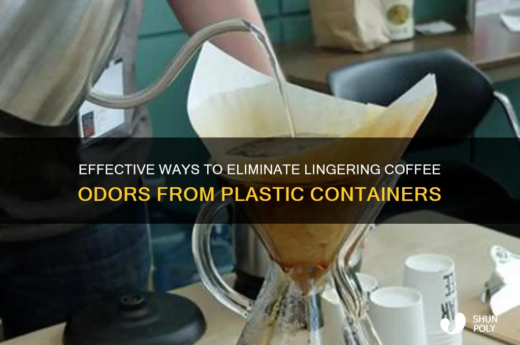 how to remove the smell of coffee from plastic