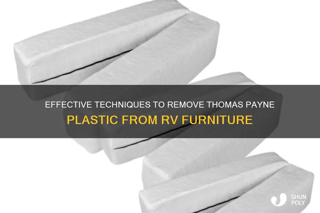 how to remove the thomnas payne plastic