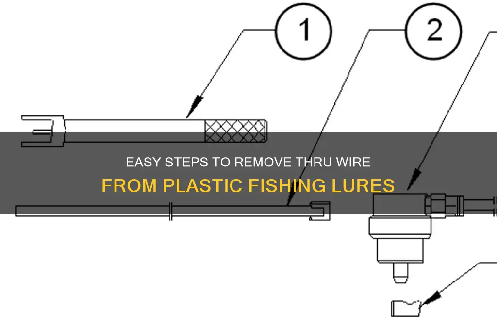 how to remove the thru wire from a plastic lure