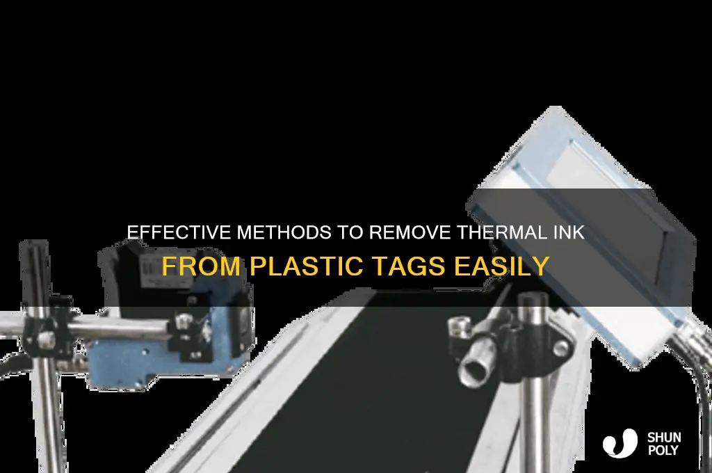 how to remove thermal ink from plastic tag