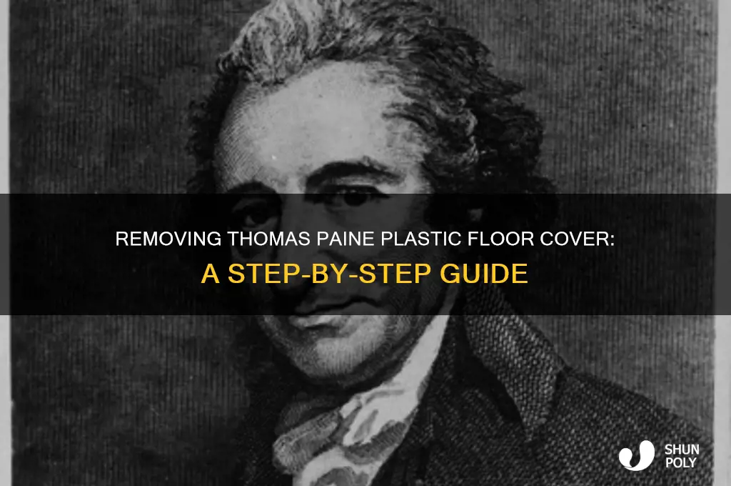 how to remove thomas paine plastic foor cover