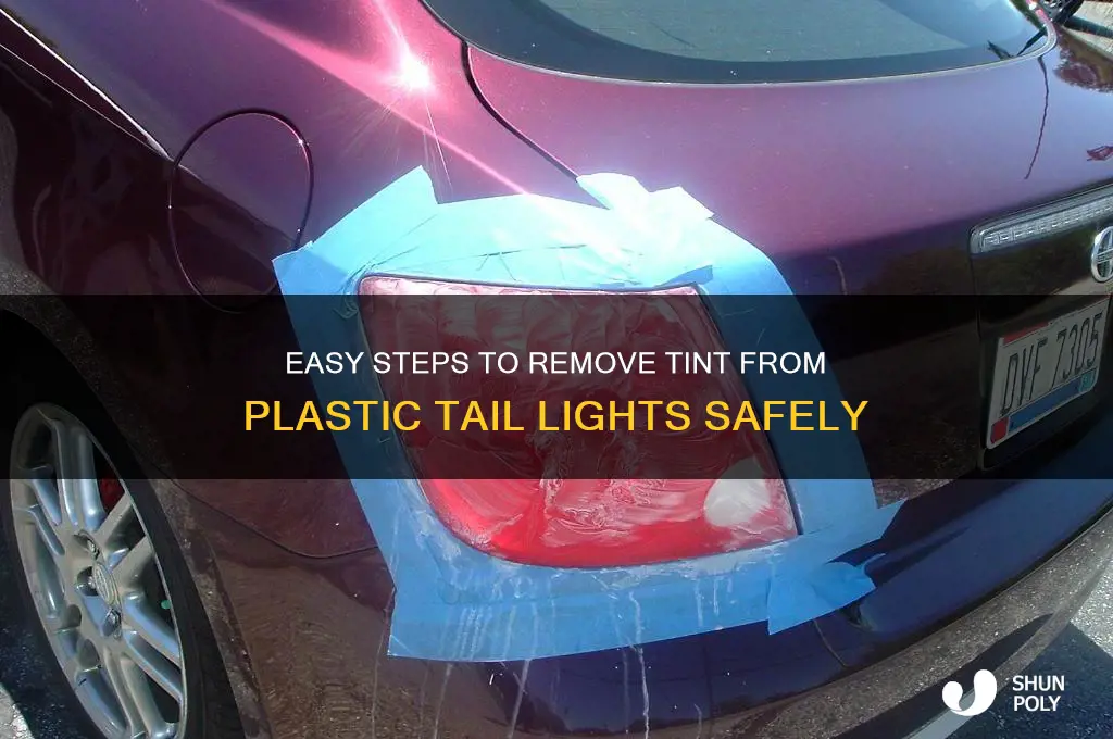 how to remove tint off plastic tail lights