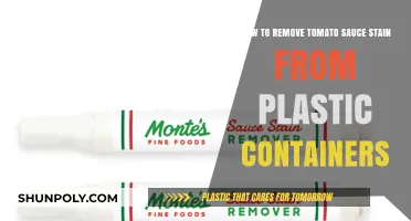 Erase Tomato Sauce Stains from Plastic Containers Easily
