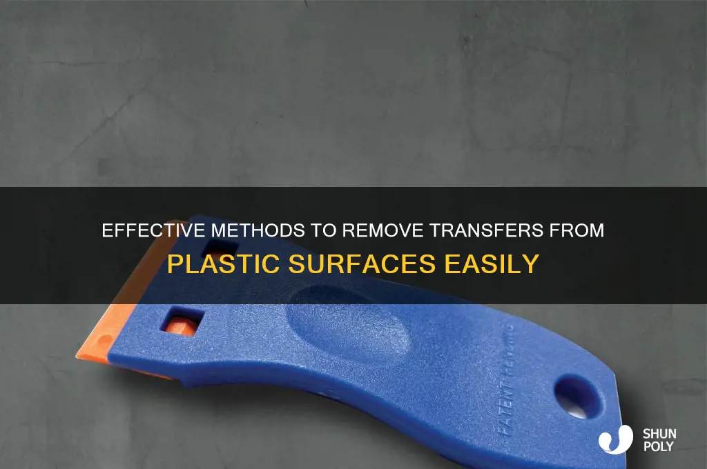 how to remove transfers from plastic