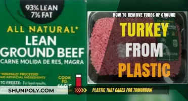Easy Tips for Removing Ground Turkey Tubes from Plastic Packaging