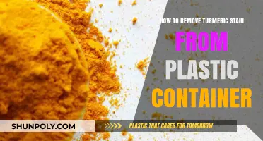 Erase Turmeric Stains from Plastic Containers Easily