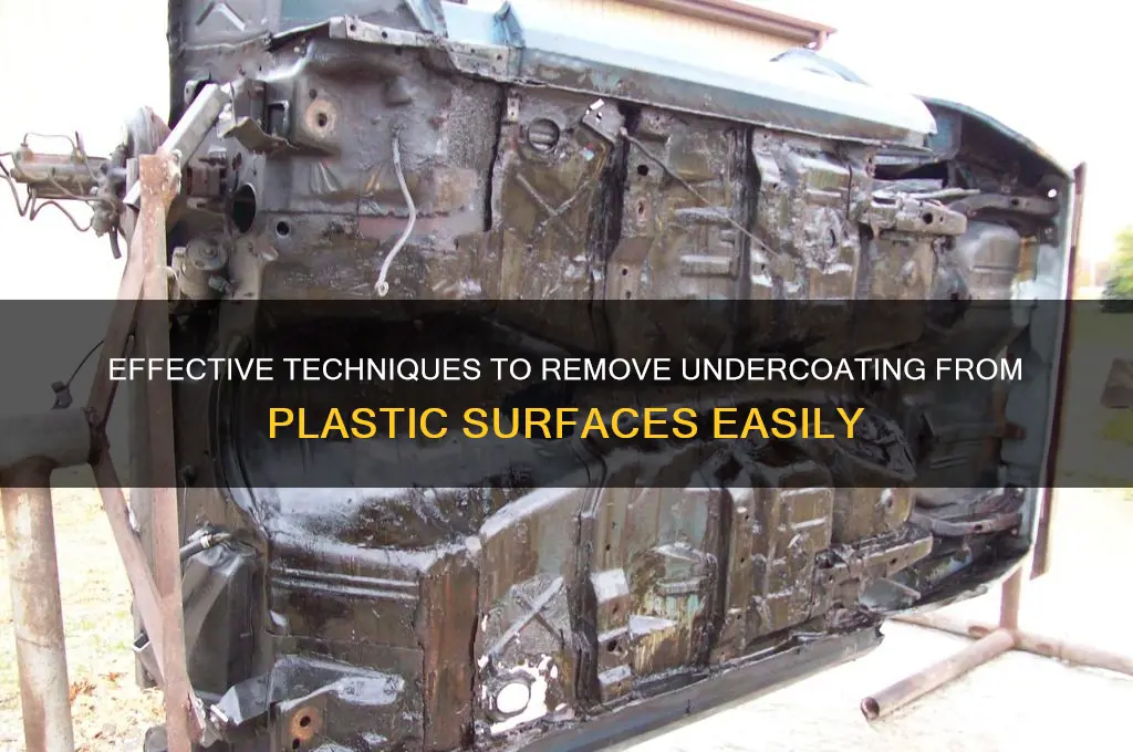 how to remove undercoating from plastic