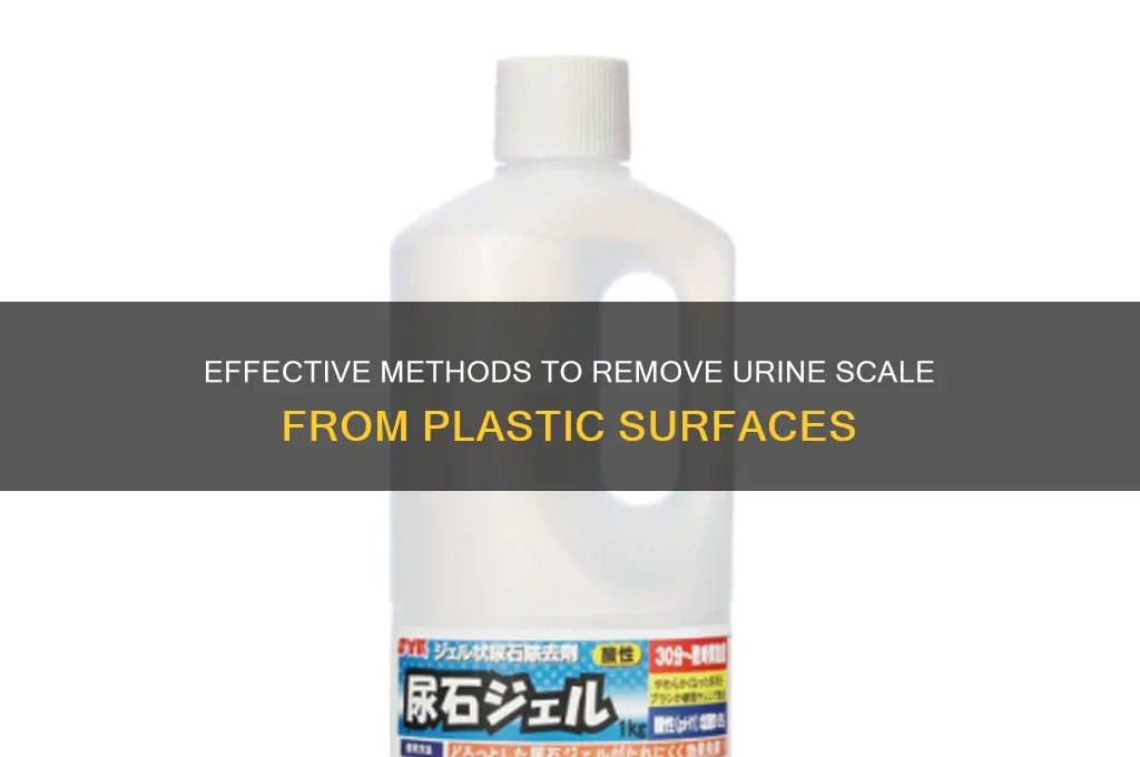 how to remove urine scale from plastic