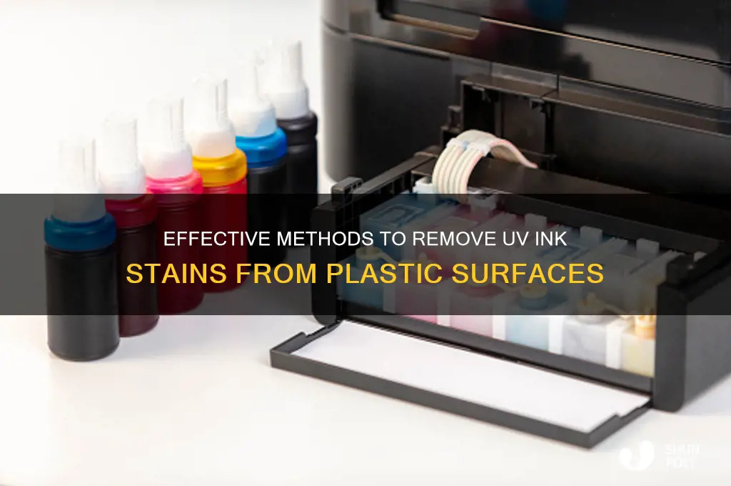 how to remove uv ink from plastic