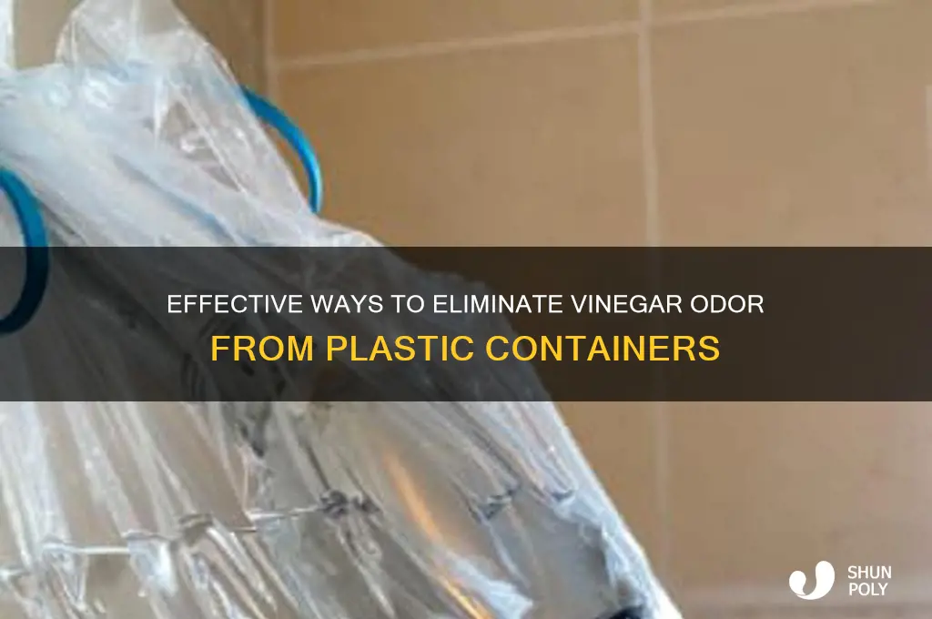 how to remove vinegar smell from plastic