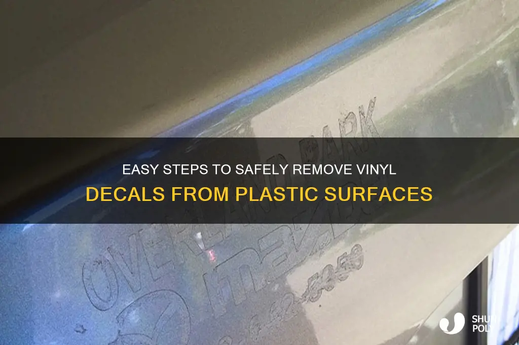 how to remove vinyl decal from plastic
